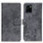 Leather Case Stands Flip Cover Holder D05Y for Vivo Y32t Gray