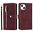 Leather Case Stands Flip Cover Holder D06T for Apple iPhone 14