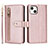 Leather Case Stands Flip Cover Holder D06T for Apple iPhone 14