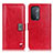 Leather Case Stands Flip Cover Holder D06Y for Oppo A74 5G Red