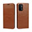 Leather Case Stands Flip Cover Holder D07T for Oppo A74 5G