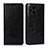 Leather Case Stands Flip Cover Holder D07T for Oppo Find X3 5G Black