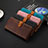 Leather Case Stands Flip Cover Holder D07Y for Huawei Honor X5 Plus