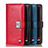 Leather Case Stands Flip Cover Holder D07Y for Realme 8i