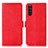 Leather Case Stands Flip Cover Holder D08Y for Sony Xperia 10 III SO-52B Red