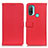 Leather Case Stands Flip Cover Holder D09Y for Motorola Moto E20 Red