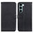 Leather Case Stands Flip Cover Holder D09Y for Motorola Moto Edge S30 5G Black