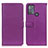 Leather Case Stands Flip Cover Holder D09Y for Motorola Moto G50 Purple