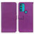 Leather Case Stands Flip Cover Holder D09Y for Motorola Moto G71 5G Purple