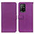 Leather Case Stands Flip Cover Holder D09Y for Oppo A95 5G Purple