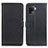 Leather Case Stands Flip Cover Holder D09Y for Oppo F19 Pro Black