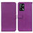 Leather Case Stands Flip Cover Holder D09Y for Oppo F19 Purple