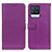 Leather Case Stands Flip Cover Holder D09Y for Realme 8 4G Purple