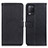 Leather Case Stands Flip Cover Holder D09Y for Realme 8 5G Black