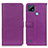 Leather Case Stands Flip Cover Holder D09Y for Realme C21 Purple