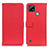 Leather Case Stands Flip Cover Holder D09Y for Realme C21 Red