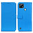 Leather Case Stands Flip Cover Holder D09Y for Realme C21 Sky Blue