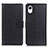 Leather Case Stands Flip Cover Holder D09Y for Samsung Galaxy A23 5G SC-56C Black