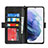 Leather Case Stands Flip Cover Holder D10T for Samsung Galaxy S22 Plus 5G