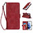 Leather Case Stands Flip Cover Holder D10T for Samsung Galaxy S22 Plus 5G