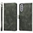 Leather Case Stands Flip Cover Holder D10T for Samsung Galaxy S22 Plus 5G Green