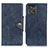 Leather Case Stands Flip Cover Holder D10Y for Motorola ThinkPhone 5G Blue