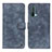 Leather Case Stands Flip Cover Holder D10Y for OnePlus Nord CE 5G Blue