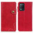 Leather Case Stands Flip Cover Holder D10Y for Realme 8 5G Red