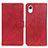 Leather Case Stands Flip Cover Holder D10Y for Samsung Galaxy A23s Red