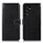 Leather Case Stands Flip Cover Holder D10Y for Samsung Galaxy S21 Ultra 5G Black