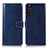 Leather Case Stands Flip Cover Holder D10Y for Sony Xperia 10 III Blue