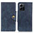 Leather Case Stands Flip Cover Holder D10Y for Xiaomi Redmi Note 12 4G Blue