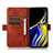 Leather Case Stands Flip Cover Holder D11Y for Motorola Moto E20