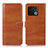 Leather Case Stands Flip Cover Holder D11Y for OnePlus 10 Pro 5G Brown