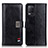 Leather Case Stands Flip Cover Holder D11Y for Realme 8 5G Black