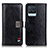 Leather Case Stands Flip Cover Holder D11Y for Realme 8 Pro Black