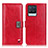 Leather Case Stands Flip Cover Holder D11Y for Realme 8 Pro Red