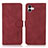 Leather Case Stands Flip Cover Holder D11Y for Samsung Galaxy A04 4G Red