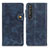 Leather Case Stands Flip Cover Holder D11Y for Sony Xperia 1 III Blue