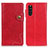 Leather Case Stands Flip Cover Holder D11Y for Sony Xperia 10 III Lite Red