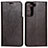 Leather Case Stands Flip Cover Holder D13T for Samsung Galaxy S21 5G