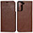 Leather Case Stands Flip Cover Holder D13T for Samsung Galaxy S22 5G