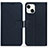 Leather Case Stands Flip Cover Holder DL1 for Apple iPhone 13 Blue