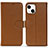 Leather Case Stands Flip Cover Holder DL1 for Apple iPhone 15 Plus