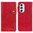 Leather Case Stands Flip Cover Holder DY01 for Motorola Moto Edge Plus (2022) 5G Red