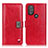 Leather Case Stands Flip Cover Holder DY01 for Motorola Moto G Play (2023) Red