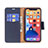 Leather Case Stands Flip Cover Holder for Apple iPhone 13 Blue