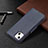 Leather Case Stands Flip Cover Holder for Apple iPhone 13 Blue