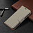 Leather Case Stands Flip Cover Holder for Apple iPhone 13 Gray