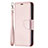 Leather Case Stands Flip Cover Holder for Apple iPhone 13 Mini Rose Gold